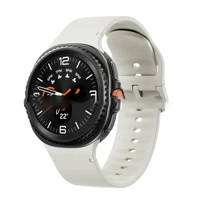 Silikonska narukvica za sat sa šavovima, kompatibilna sa Samsung Galaxy Watch 8 - Službeno podudaranje boja Bež