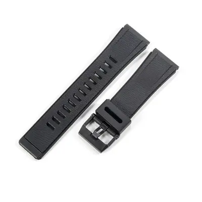 Silikonski remen za sat kompatibilan s Casio GA2000 PRG-600 PRW-6600 PRG-650 - 24mm Crna