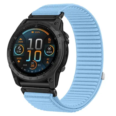 Najlonski remen za sat kompatibilan s Garmin Fenix 8/Fenix 7X/Epix Pro/Tactix 8 - Lagan i prozračan Plava
