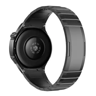 Narukvica od nehrđajućeg čelika kompatibilna s Huawei Watch GT serijom i Samsung Watch - 18mm/22mm Crna