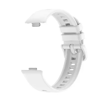 Silikonska narukvica za sat kompatibilna s Huawei Watch Fit 3/4 - Prozračna, jednobojna Bijela