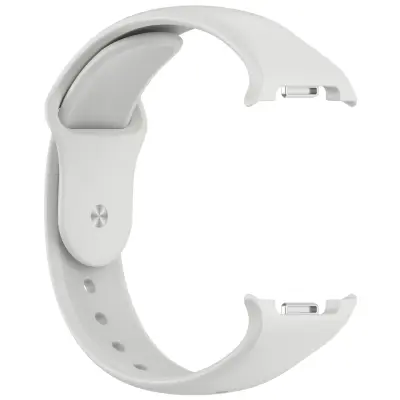 Silikonska zamjenska narukvica kompatibilna sa Samsung Galaxy Watch 8/8 Classic Svijetlo siva