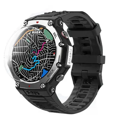 Visokokvalitetni zaštitnik zaslona od kaljenog stakla za Amazfit T-Rex 3 (Pakiranje od 2 komada) Proziran