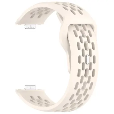 Mrežasta kopča silikonska narukvica kompatibilna s Huawei Watch Fit 4, Fit 4 Pro, Fit 3 Bijela
