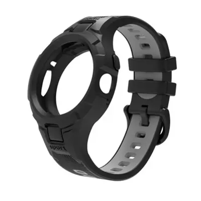 TPU Sportski Remen Kompatibilan s Google Pixel Watch 2 / Google Pixel Watch - Integrirano Kućište Siva+Crna