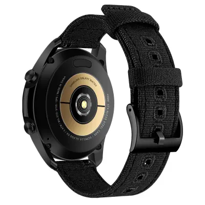 24mm Platnena narukvica za Suunto 9 Crna
