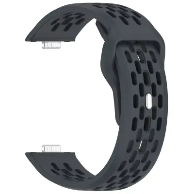 Mrežasta kopča silikonska narukvica kompatibilna s Huawei Watch Fit 4, Fit 4 Pro, Fit 3 Siva