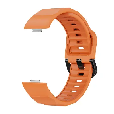 Silikonski zamjenski remen kompatibilan s HUAWEI WATCH FIT 3 - Dostupan u više boja Narančasta