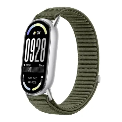 Najlonska narukvica s uzorkom planine kompatibilna sa serijom Xiaomi Mi Band 10/9/8 Zelena