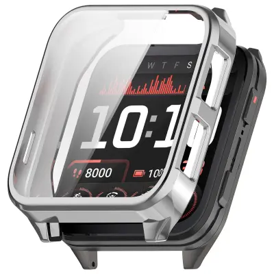Potpuna TPU zaštitna futrola kompatibilna s Garmin Venu X1 - Poboljšana zaštita Srebrna