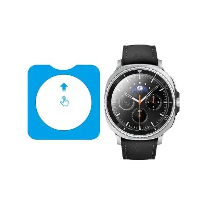 Zaštitnik zaslona od visokog aluminija s pozicioniranjem, kompatibilan sa Samsung Watch 8 44mm [Prozirna folija] - 2 komada Providna