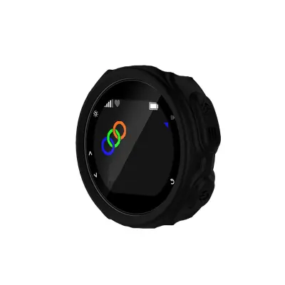 Silikonska zaštitna futrola kompatibilna s Garmin Forerunner 235/735XT - Branik protiv ogrebotina Crna