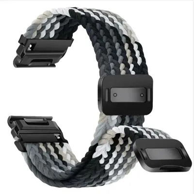 Brzi magnetski elastični najlonski pleteni remen kompatibilan sa serijom Garmin Fenix Višebojna