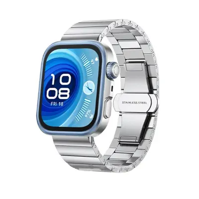 Kompatibilna Huawei FIT 4 Pro/WATCH FIT 4 narukvica od nehrđajućeg čelika u stilu bambusa Srebrna