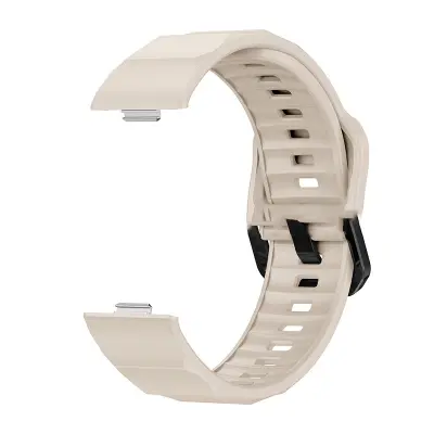 Silikonski zamjenski remen kompatibilan s HUAWEI WATCH FIT 3 - Dostupan u više boja Bijela