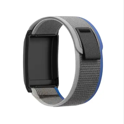 Najlonska tkana narukvica s kukom i omčom kompatibilna s Whoop Fitness Trackerom plavo siva