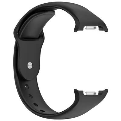 Silikonska zamjenska narukvica kompatibilna sa Samsung Galaxy Watch 8/8 Classic Crna