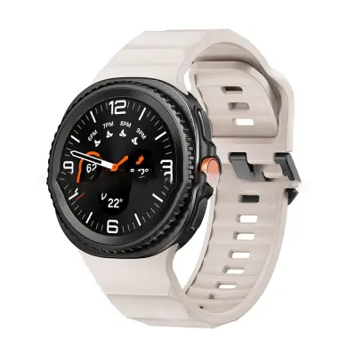 Silikonska narukvica kompatibilna sa Samsung Galaxy Watch 8 - Sportska narukvica za Classic/Ultra2 Bež