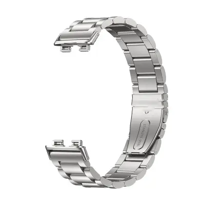 Metalni remen kompatibilan s Huawei Band 10 - Zamjenska narukvica od nehrđajućeg čelika Srebrna