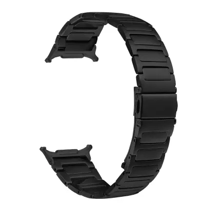 Kompatibilno sa Samsung Galaxy Watch 8 H-Oblik Kopča Leptir Narukvica od Nehrđajućeg Čelika Crna