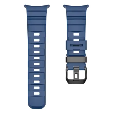 Vanjski silikonski remen za sat kompatibilan sa Samsung Galaxy Watch Ultra 47mm, crna kopča, sportski stil Plava