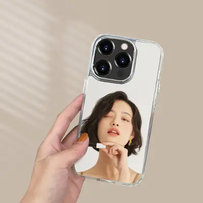 Elegantna futrola sa ogledalom za iPhone 15 Plus: Providna i zaštitna Providna