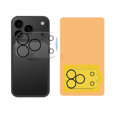 2-struko pakiranje zaštitnika objektiva kamere od kaljenog stakla kompatibilno s iPhone 17 Pro Max - Prozirno, protiv otisaka prstiju Providna