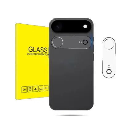 Full Coverage 3D Camera Lens Protector with Night Circle, Compatible with iPhone 17 Air (2-Pack) Proziran