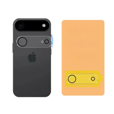 iPhone 17 Air Zaštitnik leće kamere od kaljenog stakla - 2 komada, kristalno čisto, protiv otisaka prstiju Providna
