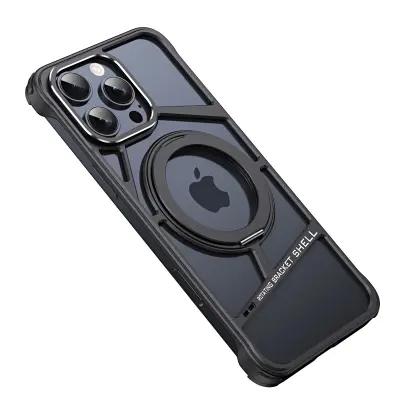iPhone Rotirajuća Magnetska Šuplja Futrola   iPhone 16 Pro Max Crna