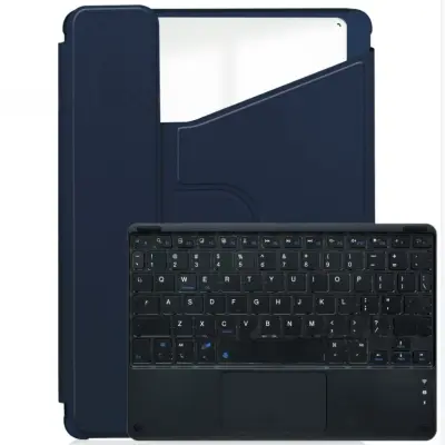 360° Rotirajuća futrola s Bluetooth tipkovnicom kompatibilna s iPad Air 4/Air 5 10.9'' - Tamno plava Tamno plava