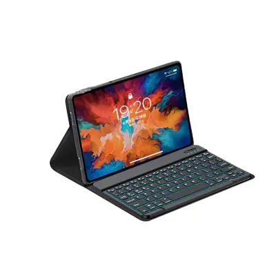 Rotirajuća futrola s Bluetooth tipkovnicom za Xiaomi Pad 7/7 Pro 11.2 inča - Poslovna crna tipkovnica s pozadinskim osvjetljenjem Crna