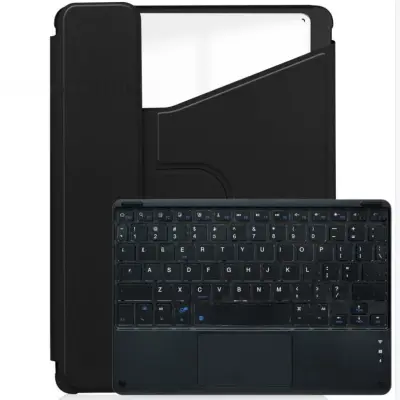 360° Rotirajuća futrola s Bluetooth tipkovnicom Kompatibilna s 2024 iPad Air 11 - Crna PU koža Crna