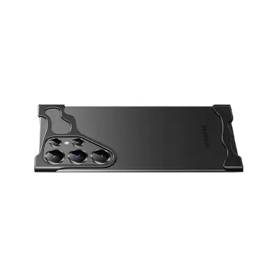 Jedinstvena metalna futrola + zaštita za leće za Samsung S24 Crna