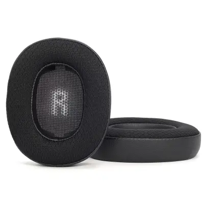 2 kom. Zamjenski jastučići za uši - Proteinska koža i mrežica za nogomet za JBL E55BT slušalice Crna