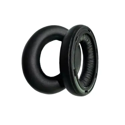 Zamjenski jastučići za uši od janjeće kože kompatibilni sa slušalicama Sennheiser Momentum 4 - Crni Crna