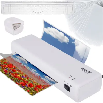 4u1 set 500W laminator A4 za laminiranje bijele boje