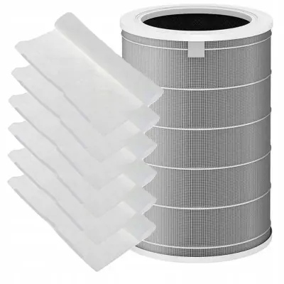 Zamjenski HEPA Filter 360° s RFID-Om – Kompatibilnost s Xiaomi Pročišćivačem Zraka 2/2S/2C/2H/3H/3C/Pro/MAX | Antibakterijski, Aktivni Ugljen