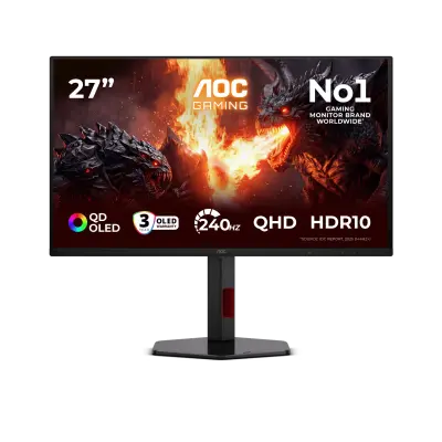 Monitor AOC Q27G4ZDR 27″ QD-OLED Gaming, 240 Hz