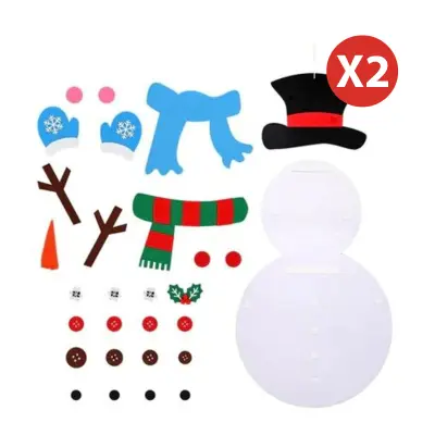 DIY snjegović od filca s 31 ukrasom, božićna kreativna igra za djecu | FELTSNOWMAN 1+1 Gratis
