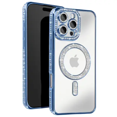 Dijamantna maska za iPhone 16 Pro MagSafe zaštita s obrubom od cirkona