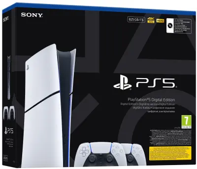 PlayStation 5 Slim Digital Edition E chassis + PS5 Dualsense Wireless Controller