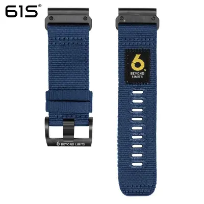 Nadograđena najlonska narukvica za sat s brzim otpuštanjem, kompatibilna s Garmin Fenix 8/7X/6X Epix Pro - Plava Crna