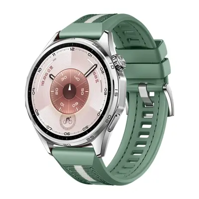 GT6 46mm Woven Silicone Watch Strap - Kompatibilno s Huawei Watch serijom Zelena