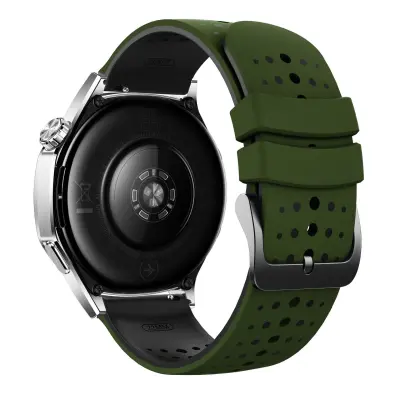 22mm Silikonska narukvica za sat kompatibilna sa Suunto 9 Peak, Huawei, Xiaomi, Redmi i Samsung - Dvobojni dizajn zvjezdanog neba Zelena+Crna