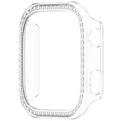 Šuplja zaštitna futrola kompatibilna s Redmi Watch 6 - Jednoredni dijamantni PC branik Prozirna