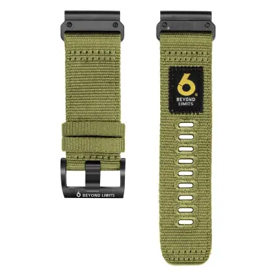 Brzo otpuštajuća najlonska narukvica za sat kompatibilna s Garmin Fenix 8/7X/6X/Epix Pro Zelena
