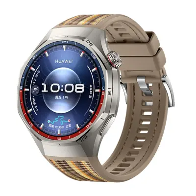 GT6Pro Pletena silikonska narukvica za sat kompatibilna s Huawei - Više boja, 22 mm Khaki
