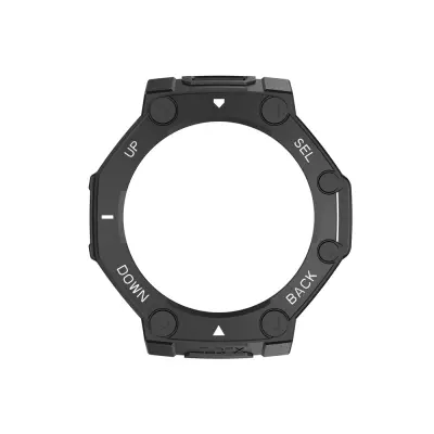 PC zaštitna futrola kompatibilna s Amazfit T-Rex 3 Pro (48 mm) - Jednobojne i dvobojne opcije Crno-bijela