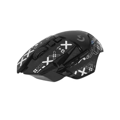 Naljepnice za miša s poboljšanim prianjanjem za Logitech G502 - Crni ispis Crna